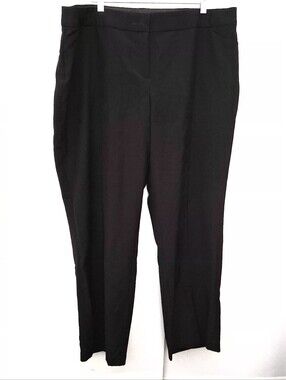 CATO Work Black Straight-Leg Pull-On Pants SIZE 20W